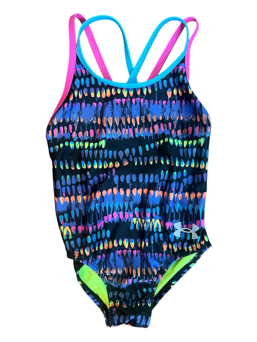 Under Armour Watercolor Drip One Piece Swimsuit